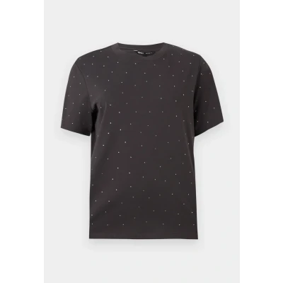 Abbildung von Only Damen Onlmonja S/S Studs Tee JRS T Shirt Mit Glitzer Detail Und O Ausschnitt, Phantom, X Large