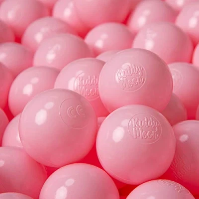 Abbildung von KiddyMoon 100 ∅ 6Cm Kinder Bälle Für Bällebad Spielbälle Baby Plastikbälle Made In EU, Puderrosa