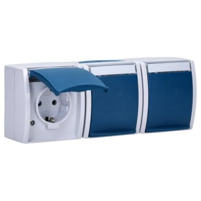 Abbildung von Busch Jaeger BUSC EWN 53 Ocean Steckdose 2300/3, Bunt
