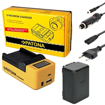 Abbildung von PATONA Synchron USB Ladegerät mit Ersatz Akku VW VBT190 VBT 190 Li ion ACCU 1780mAh