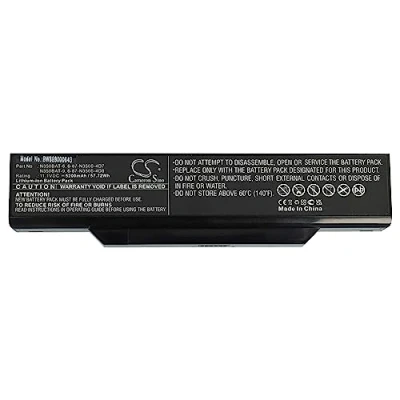 Abbildung von vhbw Akku Ersatz für Clevo 6 87 N350S 4D7, 4D8, N350BAT 6, 9 Notebook (5200mAh, 11,1V, Li Ion)