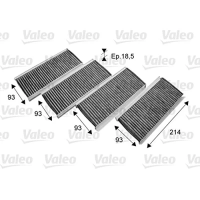 Abbildung von VALEO CLIMFILTER PROTECT 715712 Innenraumfilter Aktivkohlefilter 214 93 19 BMW: 3 Limousine, Coupe, Cabrio
