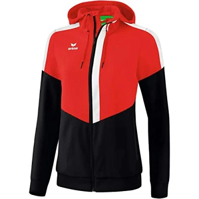 Abbildung von Erima Präsentationsanzug Damen Squad Tracktop Jacke mit Kapuze