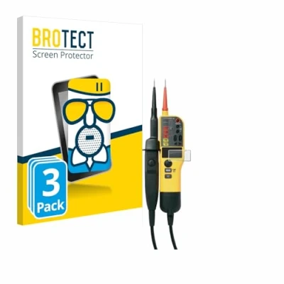 Abbildung von BROTECT Entspiegelungs Schutzglas für Fluke T150 (3 Stück) Schutz Folie Glas Matt [Extrem Kratzfest 9H, Anti Reflex, Fingerprint]