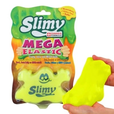 Abbildung von Slimy® Knete Mega Elastic 150g (1 tlg), lustige Dose mit Gürtel Clip
