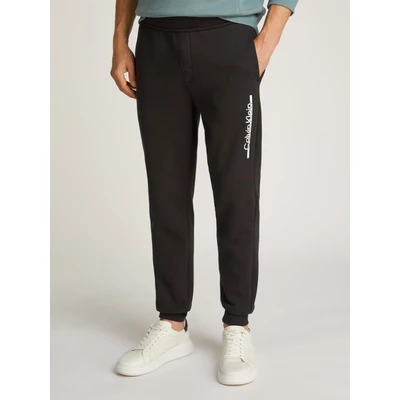 Abbildung von Calvin Klein Split LINE LOGO Jogginghose, Herren, Größe: Small, Black