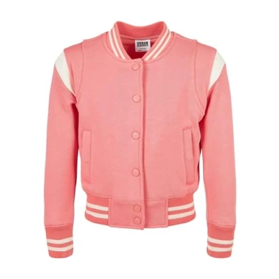 Abbildung von Urban Classics Sweatjacke für Kinder, Größe: 146/152, Palepink/whitesand