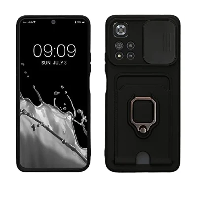 Abbildung von kwmobile Handyhülle kompatibel mit Xiaomi Redmi Note 11 Pro+ 5G / Pro Plus Softcase Kameraschutz Kartenfach Lavendel