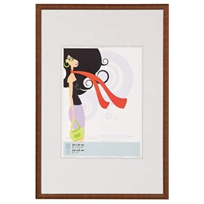 Abbildung von walther design Bilderrahmen bronze 18 x 24 cm New Lifestyle Kunststoffrahmen KV824J