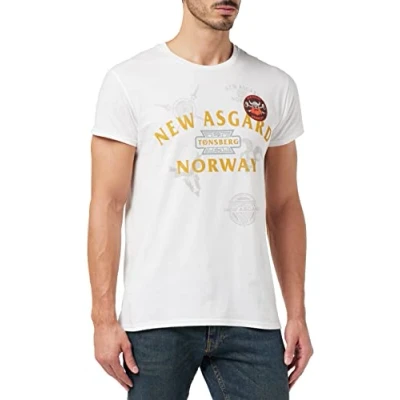 Abbildung von Marvel Herren Metlatmts010 T Shirt, weiß, XXL