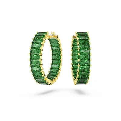 Abbildung von Swarovski Matrix Ohrringe, Damen, Größe: One Size, Grün