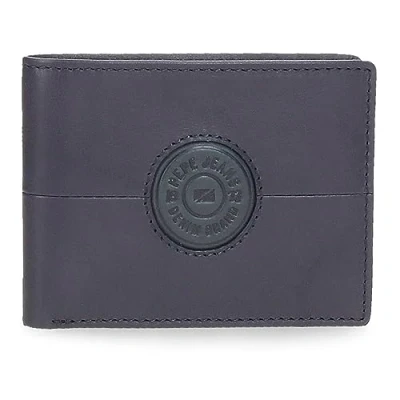 Abbildung von Pepe Jeans Cracker Horizontale Geldbörse mit Geldbörse, blau, 11,5 x 8 1 cm, Leder, Talla única,