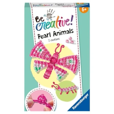 Abbildung von Ravensburger BeCreative Bead Animal Butterfly Bastelset für Kinder ab 6 Jahren 18249 Ostergeschenke Kinder, Osterdeko selber basteln