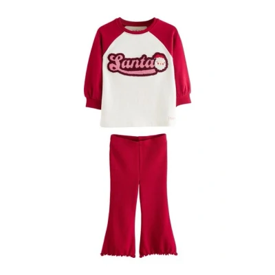 Abbildung von Next Flare SET Stoffhose für Kinder, Größe: 74, Red santa