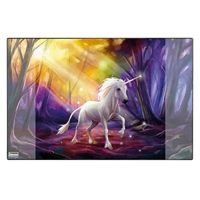 Abbildung von Idena Schreibtischunterlage Schreibunterlage PP 58,5x38,5cm Einhorn
