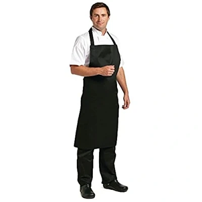 Abbildung von Whites Latzschürze, Polyester Baumwolle, lange Bänder, Kochschürze, für Küche, Kochen, Catering