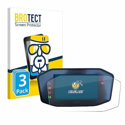 Abbildung von BROTECT Schutzglas für KTM 890 Duke R 2020 TFT Screen (3 Stück) Schutzfolie Panzer Folie Glas [Extrem Kratzfest 9H, Anti Fingerprint,