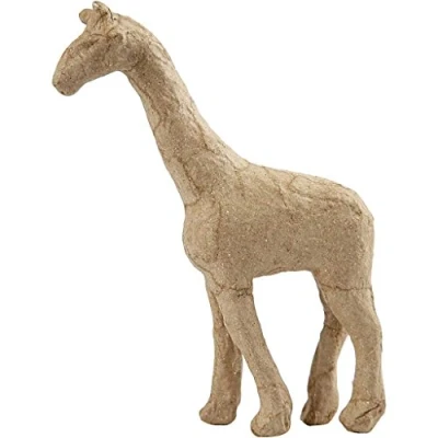 Abbildung von Creativ Papier Pappmaché Giraffe, braun, 16 x 10 cm