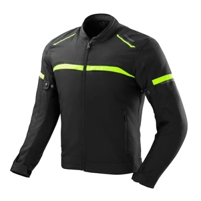 Abbildung von OZONE MOTO Neo Motorradjacke Herren Textil Ellbogen und Schulterprotektoren Stufe 1 Rückenprotektortasche Abnehmbar Thermofutter 3 Belüftungskanäle