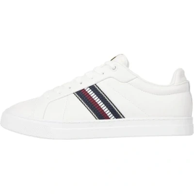 Abbildung von Tommy Hilfiger ICON Court Stripes Sneaker low, Damen, Größe: 39, Ecru Schuhe