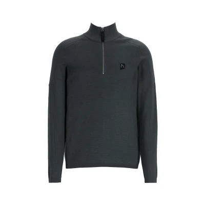 Abbildung von CHASIN&#039; Oscar HALF ZIP Strickpullover, Herren, Größe: Small, Dark grey