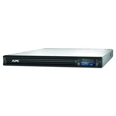 Abbildung von APC Smart UPS SMT Unterbrechungsfreie Stromversorgung 1.500VA Rackmodell 1U SMT1500RMI1U Line Interactive, AVR, LCD Display, 4 Ausgänge IEC C13, Shutdown Software