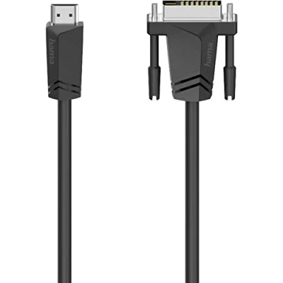 Abbildung von Hama HDMI/DVI Adapterkabel HDMI A Stecker, DVI D 18+1pol. Stecker 1.50m Schwarz 00205018 Kabe