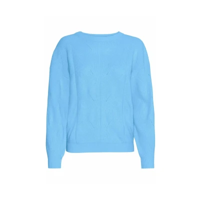 Abbildung von ICHI Boston Strickpullover, Damen, Größe: Small, Azure blue