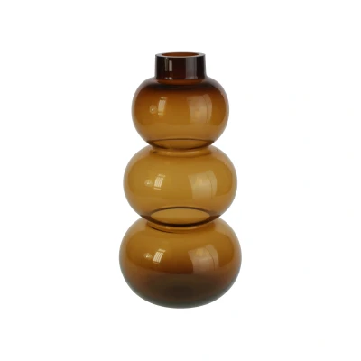 Abbildung von Werner Voß Vase Glas braun 18x37cm