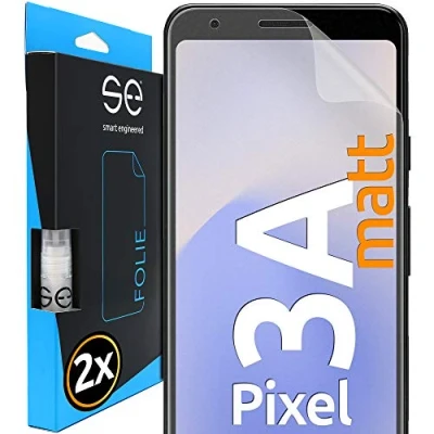 Abbildung von smart engineered [2 Stück] Entspiegelte 3D Schutzfolien kompatibel mit Google Pixel 3A, hüllenfreundliche Matte Displayschutz Folie, Schutz vor Schmutz und Kratzern, kein Schutzglas