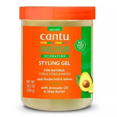 Abbildung von Cantu Avocado Hydrating Gel Flexibler Halt mit Avocadoöl und Sheabutter 18,5 oz / 524 g