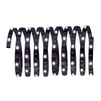 Abbildung von Paulmann 704.30 Function YourLED ECO Basisset 3m RGB 14,5W 230/12V Niedervolt 24VA Schwarz Kunststoff 70430 LED Lichtband Lichtstreifen Lichtschlauch