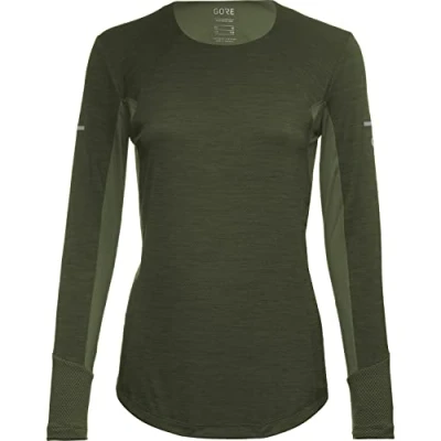 Abbildung von GORE WEAR Damen Langarm Laufshirt Vivid, 42, Dunkelgrün