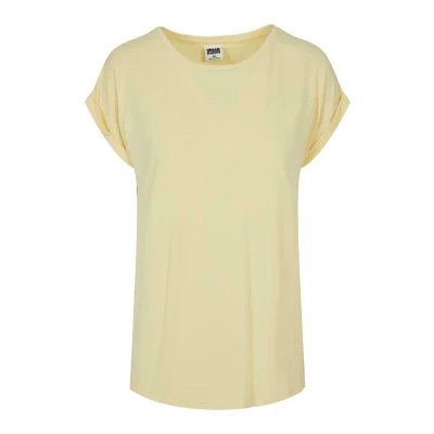 Abbildung von Urban Classics Extended Shoulder Tshirt basic, Damen, Größe: 5XL, Softyellow