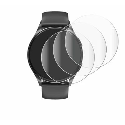 Abbildung von Savvies 4 Stück Full Screen Schutzfolie für Blackview X20 1.43&quot; Cover Displayschutz Folie [3D Curved, Transparent, Anti Fingerabdruck]