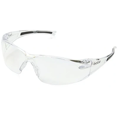 Abbildung von Bollé Safety RUSHDPI, Transparent Schutzbrille mit klaren Linsen, Einheitsgröße Serie RUSH