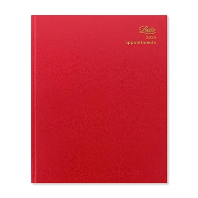 Abbildung von Letts Standard Quarto Terminplaner 2024, Wochenansicht, Rot