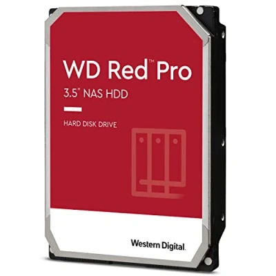 Abbildung von WD Red Pro interne Festplatte 18 TB (3,5 Zoll, NAS Festplatte, 7.200 U/min, SATA 6 Gbit/s, NASware Technologie, für Systeme mit bis zu 24 Bays im Dauerbetrieb, 512 MB Cache) Rot