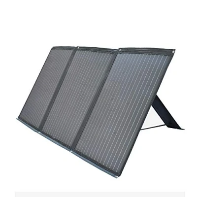 Abbildung von enjoy solar® faltbare Solartasche Monokristallin Panel mit MPPT Laderegler und Stände (150W)
