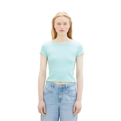 Abbildung von TOM Tailor Denim Tshirt print, Damen, Größe: XXL, Pastel turquoise