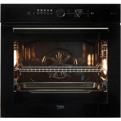 Abbildung von BEKO Einbaubackofen &quot;BBIM17400BS&quot;, BBIM17400BS, mit 1 fach Teleskopauszug, SteamShine