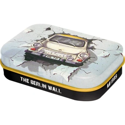 Abbildung von Nostalgic Art Retro Pillendose, 4 x 6 1,6 cm, Trabant Wall Souvenir &amp; Geschenk Idee, mit Pfefferminz Dragees, Vintage Design