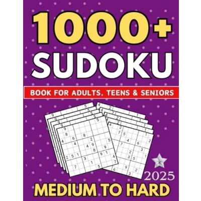 Abbildung von 1000+ Sudoku Puzzles for Adults: A Book From Medium to Hard Relaxing Large Print With Full Solutions