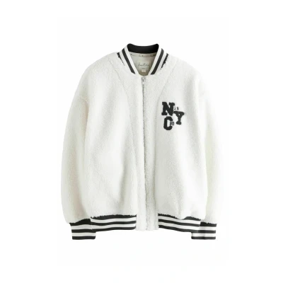 Abbildung von Next Varsity Nachtwäsche Shirt, Damen, Größe: XL, Ecru