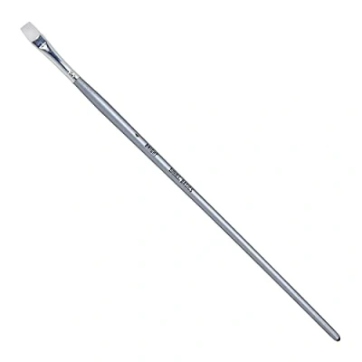Abbildung von Liquitex 6922004 Basics Pinsel, Synthetikpinsel für Acrylfarben, langlebig, robust und formstabil Flachpinsel, kurzer Stiel Nr. 4