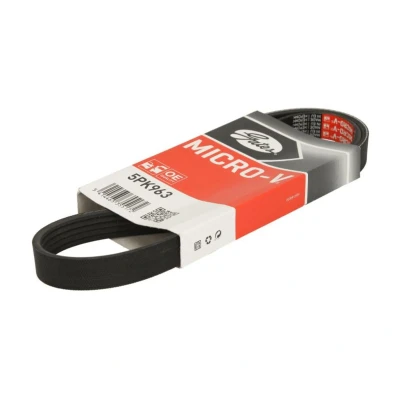 Abbildung von GATES Micro V 5PK963 Keilrippenriemen 963 5 Polyester, EPDM (Ethylen Propylen Dien Kautschuk) FIAT: Ducato II Pritsche/Fahrgestell, Bus