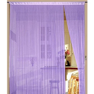 Abbildung von Kaikoon Fadenvorhang Vorhang Fadenstore Fadengardine Messe 90 cm x 240 Flieder