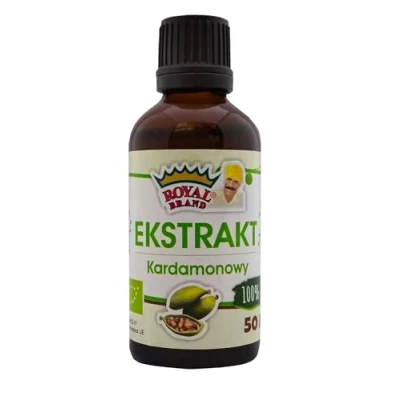 Abbildung von Kardamom Extrakt Bio, 50 ml, ohne künstliche Farbstoffe, Konservierungsstoffe oder Aromen.