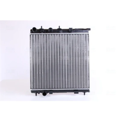 Abbildung von NISSENS 63505 Kühler, Motorkühlung Aluminium 380 415 34 Kühlrippen mechanisch gefügt CITROËN: C2 Schrägheck, C3 Pluriel, DS3 Schrägheck