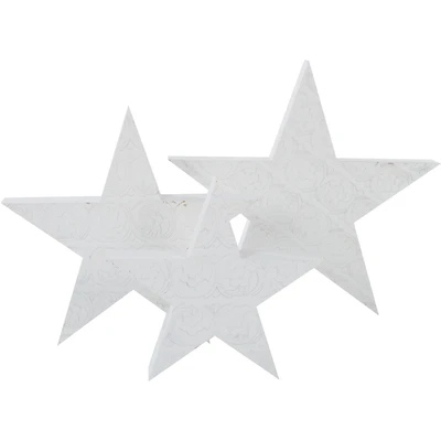 Abbildung von Myflair Möbel &amp; Accessoires Dekostern &quot;Weihnachtsstern, Rudolph, Weihnachtsdeko&quot;, (3 St.), aus Holz, in drei verschiedenen Größen